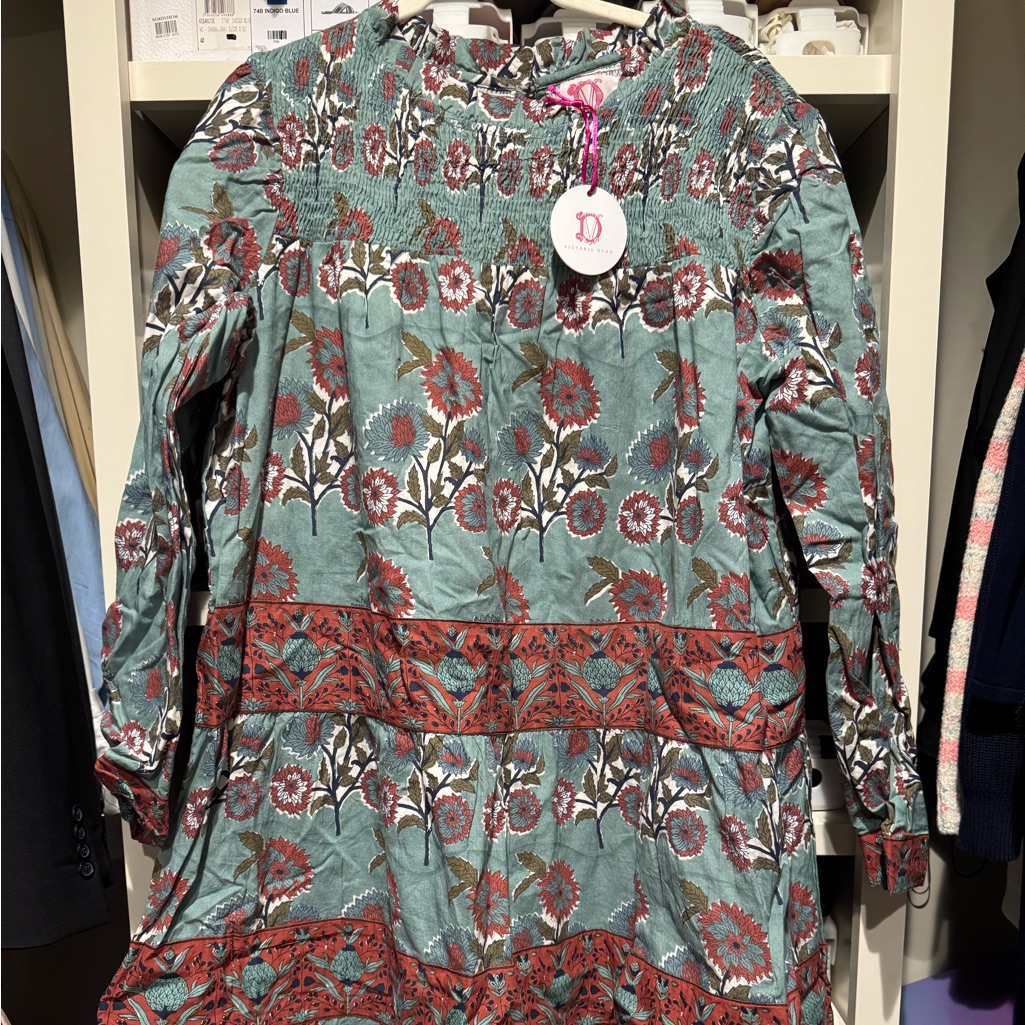 Victoria Dunn Peony Smocked Dress